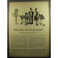 1960 Campbell-Ewald Advertising Ad - Who buys all the groceries?
