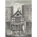 AN OLD HOUSE IN WATERGATE STREET 1652 1850 Ches...