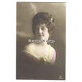 gla0061 - Young Lady in Pink and White Satin/ L...