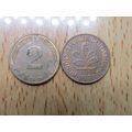1976f 2 Pfennig Germany Coin