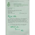 Michael Carver WW2 Field Marshall 1975 Hand Sig...
