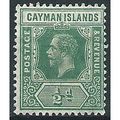 Cayman Islands 1912 SG41 1/2d Green Wmk Multi C...