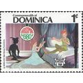 DOMINICA, CHRISTMAS, Peter Pan, violet 1980, 1c