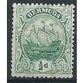 Bermuda 1922 SG77a 1/4d Green Mounted Mint . ..