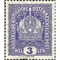 AUSTRIA, Crown, Emperor Franz Joseph, violet 19...