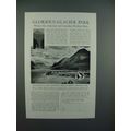 1940 Great Northern Railroad Ad - Glorious Glac...