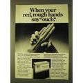 1979 Neutrogena Hand Cream Ad - Red, Rough Hands
