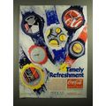 1987 Coca-Cola Watches Ad - Timely Refreshment