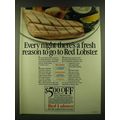1990 Red Lobster Restaurant Ad - Every night th...