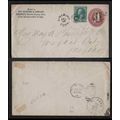 USA 1887 Simsbury Conn combo to Mexico, Postal ...
