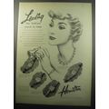 1951 Hamilton Watches Ad - Lady Lancaster; Ella, First Lady; Biggs