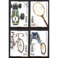 AUSTRALIA: 2023, SPORTING TREASURES, SET 4 USED...