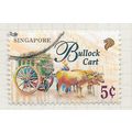 SINGAPORE 1997 TRANSPORT 5c BULLOCK CART USED
