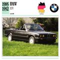 Collectors Club card. Classic Cars. BMW 325i