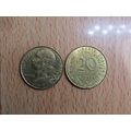 France Republic 1996 20 Centimes Coin