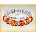 Tibetan Hill Tribe Silver Tone Faux Amber Beads...