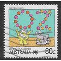 AUS 1988 80c 'LIVING TOGETHER - PERFORMING ARTS...