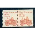 1908v 20c Fire Pumper Fine MNH Dry Gum CNP Left...