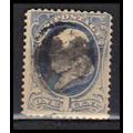 Used 206 1c Benjamin Franklin Barely Clears RA0428