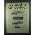 1974 American Trucking Ad - You Need Us We Need You
