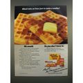 1986 Aunt Jemima Waffles Ad - Who'd Take An Hour Just to Make