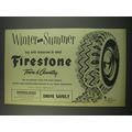 1957 Firestone Town & Country Tires Ad - Winter or Summer