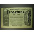 1957 Firestone De Luxe Tires Ad - Outstanding advance in tyre design