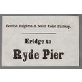 LONDON BRIGHTON & SOUTH COAST RAILWAY LUGGAGE L...