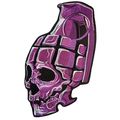 Large Skull Grenade Iron On Sew Patch Full Back...