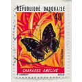 GABON 1973 AFRICAN BLUE SPOTTED CHARAXES BUTTER...