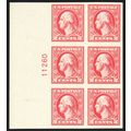 533, Mint NH XF 2¢ Plate Block of Six Stamps - ...