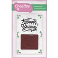 Creative Dies. Happy Christmas Sentiment Die. D...
