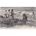 EC937 CHERBOURG - ENFANTS SUR LA PLAGE . LL PRI...