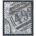 1881 SG157 2 1/2d Blue Plate 22 Good Used Check...