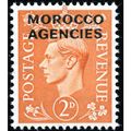 Morocco Agencies KGVI 1949 2d Pale Orange Mount...