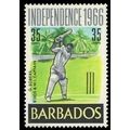 Barbados 1966 Independence 35c Sobers Unmounted...