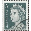 AUSTRALIA, Queen Elizabeth II, slate blue 1966,...