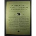 1931 AT&T Telephone Ad - Billions of Dollars To...