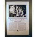 1931 AT&T Telephone Ad - Clear Barriers For Hum...