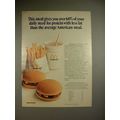 1973 McDonald's Hamburger & Fries Ad - 60% Dail...