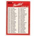 1990 Donruss Baseball Checklist unmarked card #700