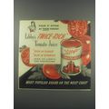 1946 Libby's Tomato Juice Ad - Pour it often at your house