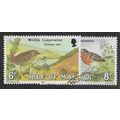 IOM 1980 (SET) 'CHRISTMAS -BIRDS' (2v) FINE USE...
