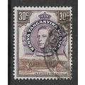 KENYA UGANDA & TANGANYIKA 1952 30c DULL PURPLE ...