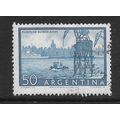 ARGENTINE REP 1954 50c BLUE PORT OF BUENOS AIRE...