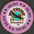 Ho Chunk. $2.50 Casino Chip. Baraboo, WI. I02.