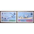 KIRIBATI 1985 ~ S.G. 249 - 250, ~ TRANSPORT AND...