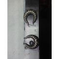 Vintage Sterling Silver 925 Hoop Puff Earrings ...