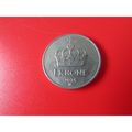 1975 NORWAY ONE KRONE FREE POST. AAF