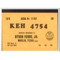 keh-4754 byron young marlin texas 1960s cb radi...